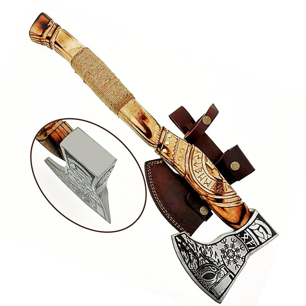 Custom Gift Forged Carbon Steel Viking Axe
