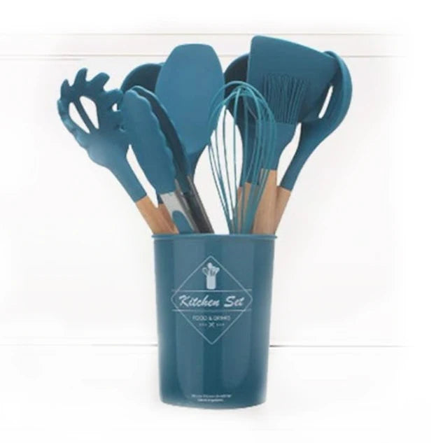 Green Silicone Kitchen Gadget Set