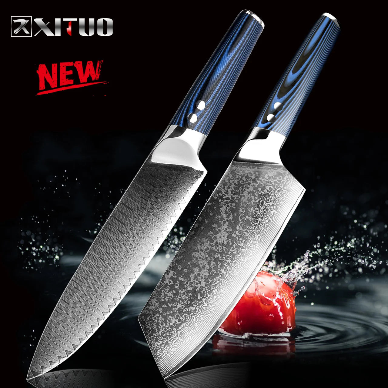 Chef Knife Damascus Steel vg10 Japanese Knife