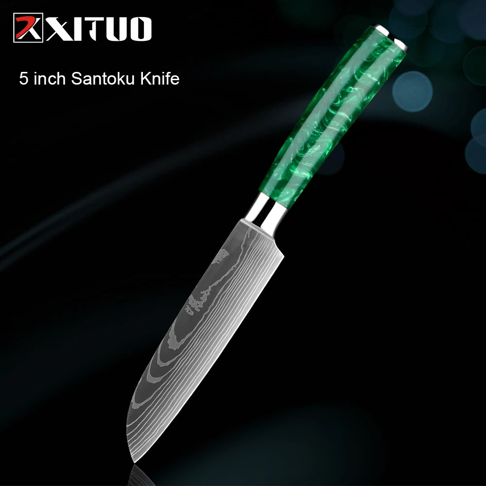 Japanese-Inspired Mastery Stainless Steel Kitchen Knife Set