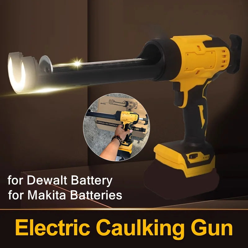 Electric Caulking Gun for Makita Dewalt 18V Battery Cement Glass Adhesive Glue Seal Sealant Tool Wireless Glass Glue Gun in USA