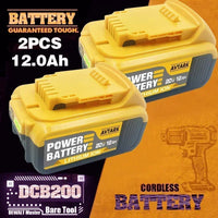 100% Original 20V 12Ah Battery compatible for DeWalt power Tools DCF887 DCD791 DCF922 18V 20V Lithium battery replacement in USA