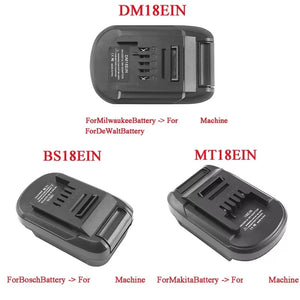 For Makita for DeWalt for Milwaukee for Bosch Li-ion Battery MT18EIN DM18EIN BS18EIN Adapter Converter for Lithium Tool in USA