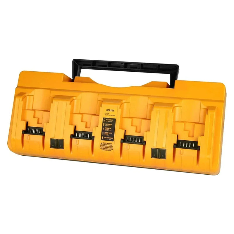 Compatible Multi Battery Charger Station, 4-Port Simultaneous Charging Replacement for Dewalt Battery Charger DCB104 in USA