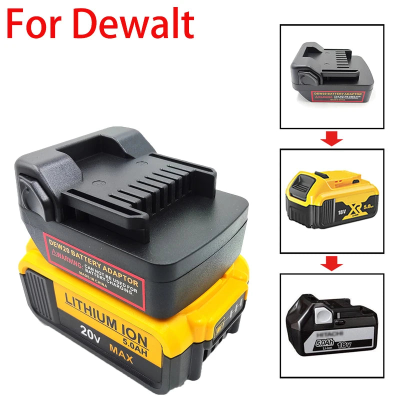 For Dewalt 18V/20V DCB Series Lithium-ion Batteries Converting To for Hitachi&Hikoki 18V Battery Power Tools Battery Adapter in USA