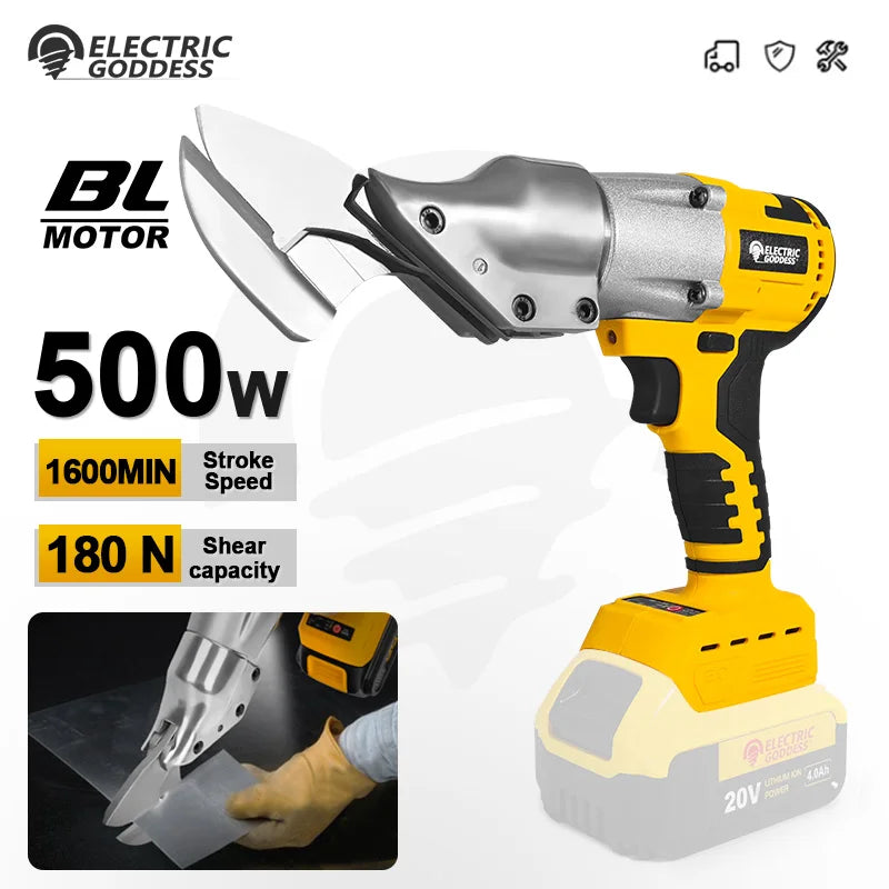 EG Cordless Electric Iron Scissors Professional Cutting Carbon Steel Tool Rechargeable Sheet Shear Cutter For Dewalt 20V Battery in USA