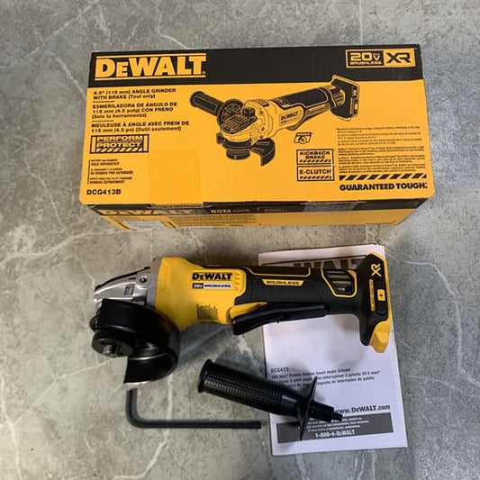 DEWALT DCG413 Brushless Cordless Paddle Switch Small 115MM(4.5in.) Angle Grinder With KICKBACK BREAK™ 20V Power Tools in USA