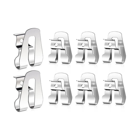 8 Piece Belt Clip For Ryobi Silver Stainless Steel For Ryobi And Ridgid 18 Volt Tools 633586002, For Ryobi  Dewalt in USA