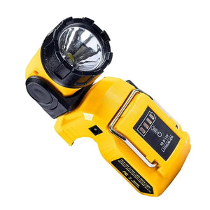Flashlight LED Work Light for Dewalt 10.8V-12V  Li-ion Battery DCB124 DCB120 DCB123 Rechargeable Rotatable Torch Lamps Outdoor in USA