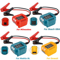 Jumper Cables For Makita/Dewalt/Milwaukee/Bosch 18V Li-ion Battery Jump Starting Adapter Auto Booster Cable Car Igniter charger in USA