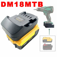 DM18MTB Battery Adapter Converter for Dewalt/Milwaukee 18/20V Batteries Convert To for Metabo 18V Power Lithium Battery Tools in USA