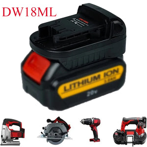 Battery Adapter Converter DW18ML for Dewalt 18V/20V Max Lithium-Ion Batteries Converts To M18 Batteries for Milwaukee Tools in USA