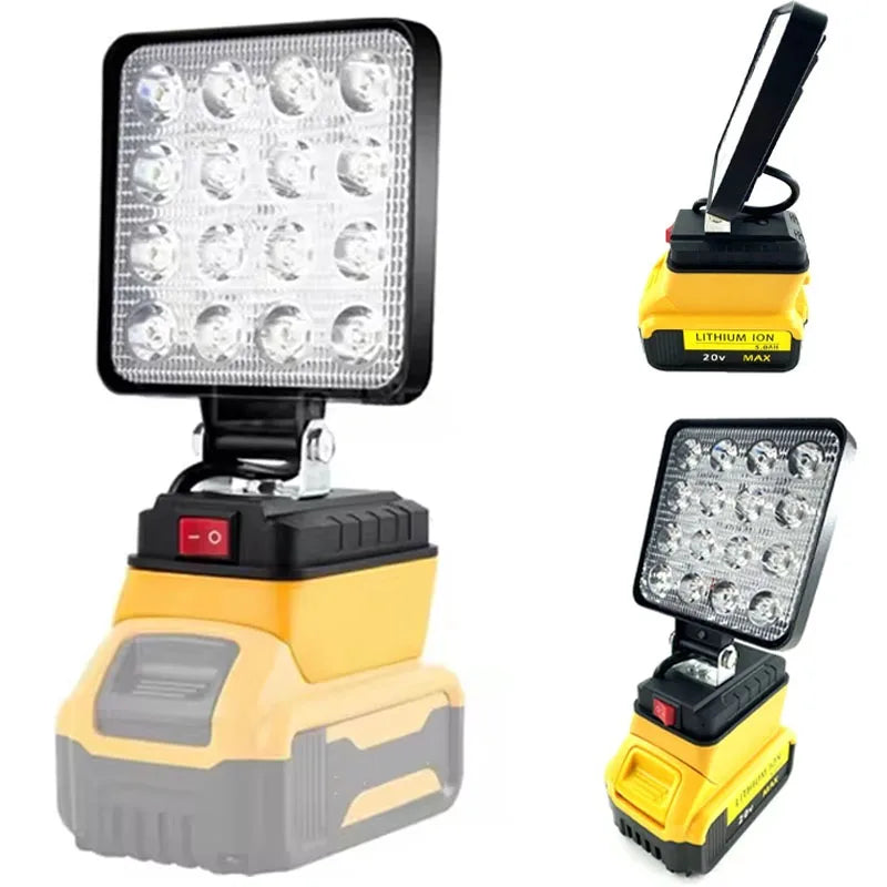 4Inch Led Light Handheld Spotlights Cordless Work Fishing Emergency Tool Lamp Outdoor Lighting for Dewalt 18V 20V Battery in USA