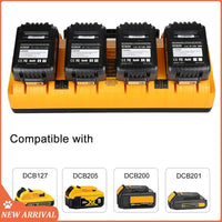 DCB104 Replacement For Dewalt Battery Charger,Charging For12v/20V Max Battery,DCB124 DCB126 DCB200 DCB205 DCB206 Durable EU Plug in USA