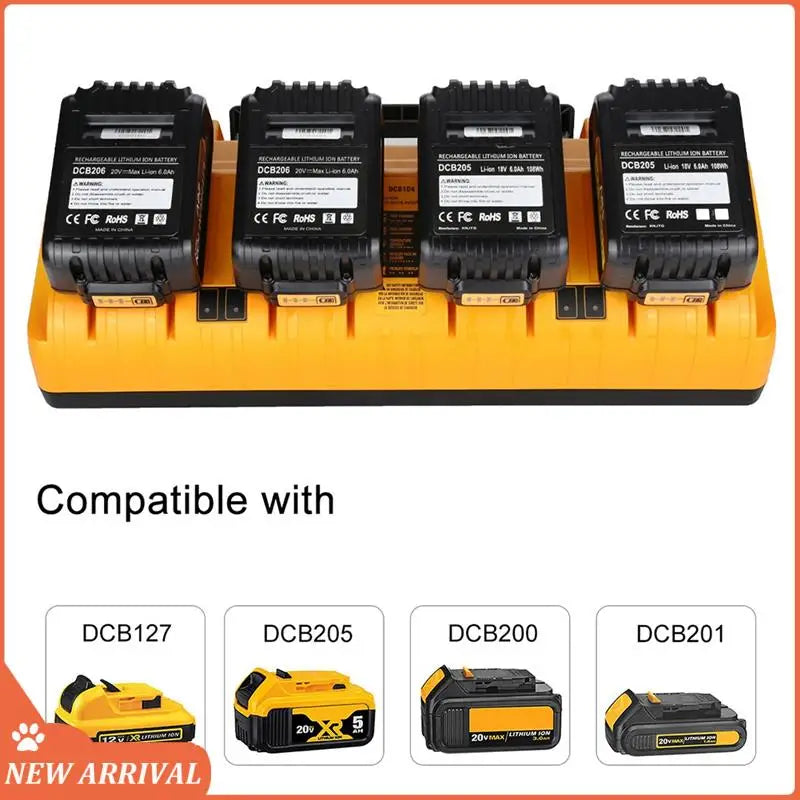 DCB104 Replacement For Dewalt Battery Charger,Charging For12v/20V Max Battery,DCB124 DCB126 DCB200 DCB205 DCB206 Durable EU Plug in USA