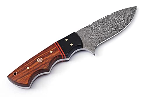 Merchants Knives Custom Handmade Hunting Knife Damascus