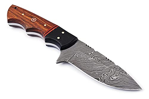 Merchants Knives Custom Handmade Hunting Knife Damascus