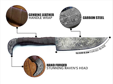 Camping Viking Knife: Carbon Steel Beauty For Amazon FBA
