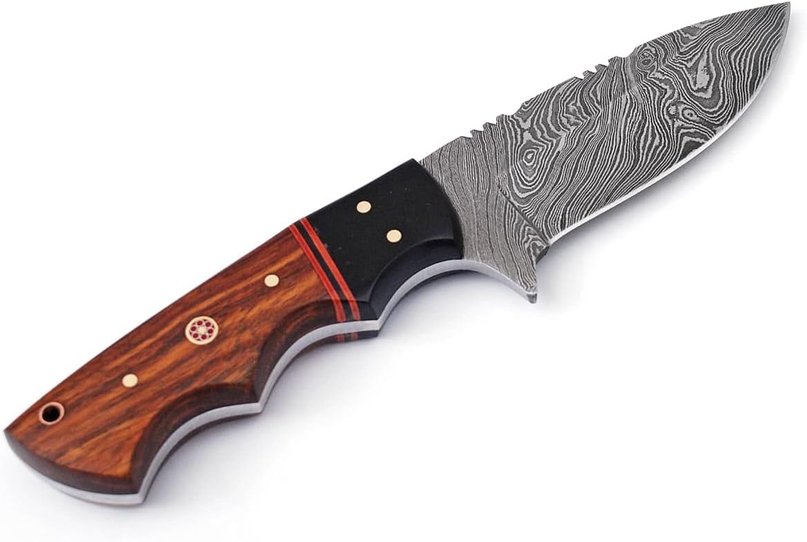 NIFDO Merchants Knives Custom Handmade Hunting Knife Damascus Steel Survival Knife Amazon FBA Product