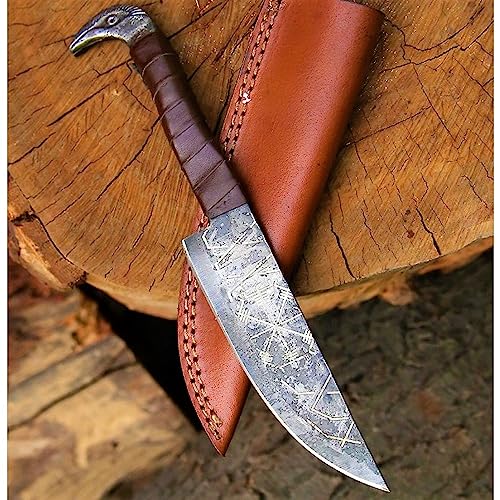 Viking Knife With Raven's Head 