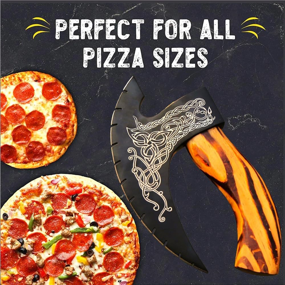 Pizza Cutter Axe Handmade Viking Pizza Axe Kitchen for Amazon FBA in USA