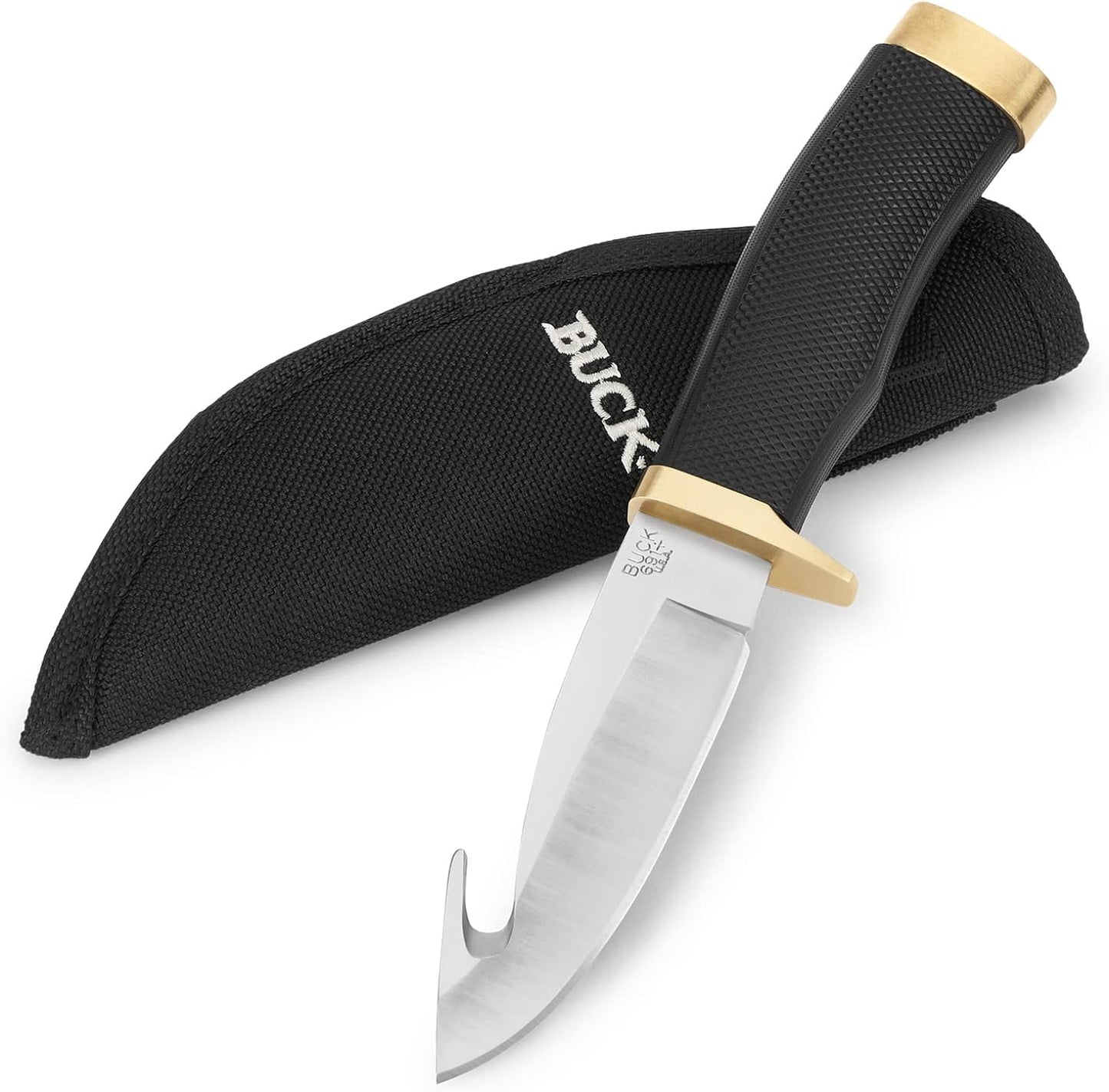 Buck Zipper precision Guthook Fixed Blade For Amazon FBA