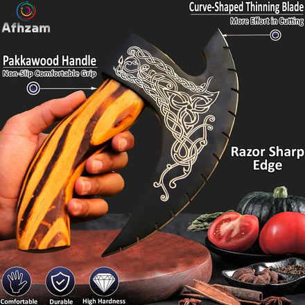 Pizza Cutter Axe Handmade Viking Pizza Axe Kitchen for Amazon FBA in USA