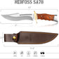  Hunting Knife with Leather Sheath