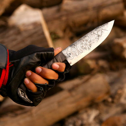Viking Knife with Leather Sheath for Amazon FBA in USA