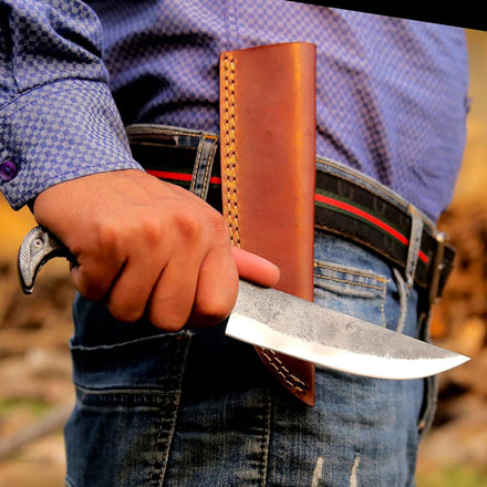 Viking Knife with Leather Sheath for Amazon FBA in USA