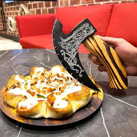 Pizza Cutter Axe Handmade Viking Pizza Axe Kitchen for Amazon FBA in USA