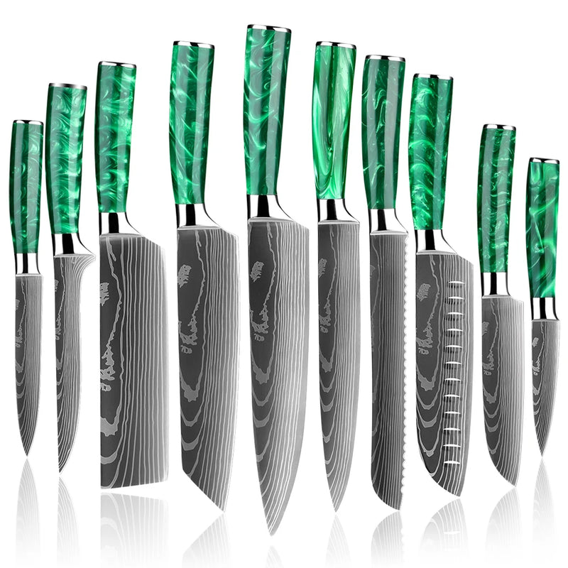 Japanese-Inspired Mastery Stainless Steel Kitchen Knife Set For amazon FBA