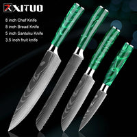 Japanese-Inspired Mastery Stainless Steel Kitchen Knife Set For amazon FBA