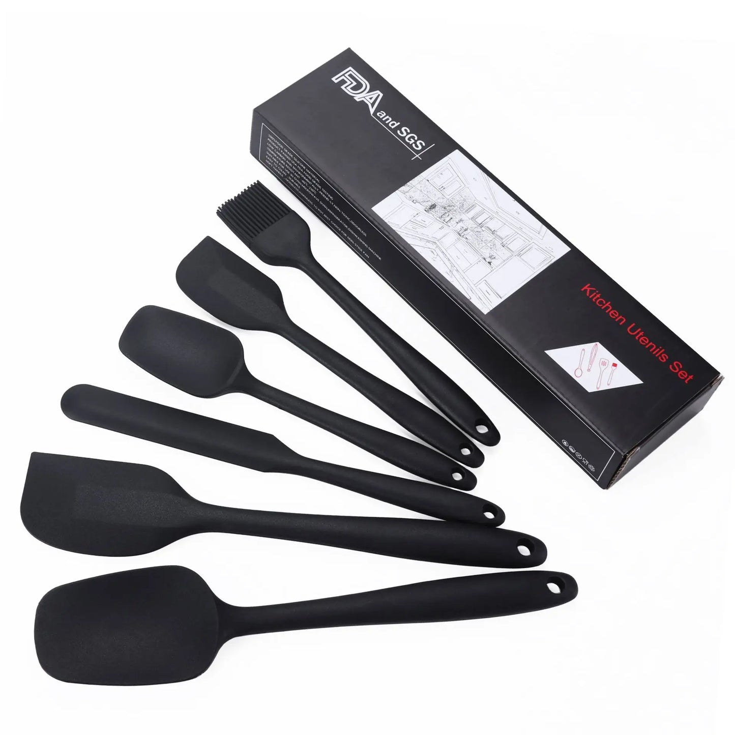 Silicone Spatula Set and Cake Tools