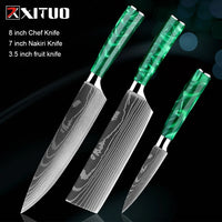 Japanese-Inspired Mastery Stainless Steel Kitchen Knife Set For amazon FBA
