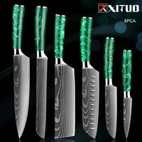 Japanese-Inspired Mastery Stainless Steel Kitchen Knife Set For amazon FBA