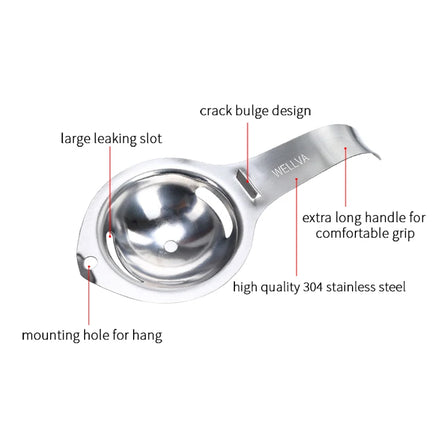 Egg Yolk Separator - Stainless Steel Kitchen Tool For amazon FBA