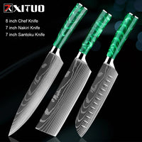 Japanese-Inspired Mastery Stainless Steel Kitchen Knife Set For amazon FBA
