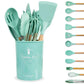  Green Silicone Kitchen Gadget Set 