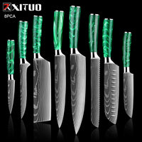 Japanese-Inspired Mastery Stainless Steel Kitchen Knife Set For amazon FBA