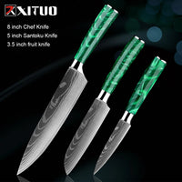 Japanese-Inspired Mastery Stainless Steel Kitchen Knife Set For amazon FBA