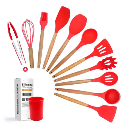 12-Piece Silicone Utensil Set For Amazon FBA